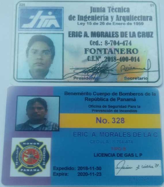 Licencia De Gas L.P eric morales